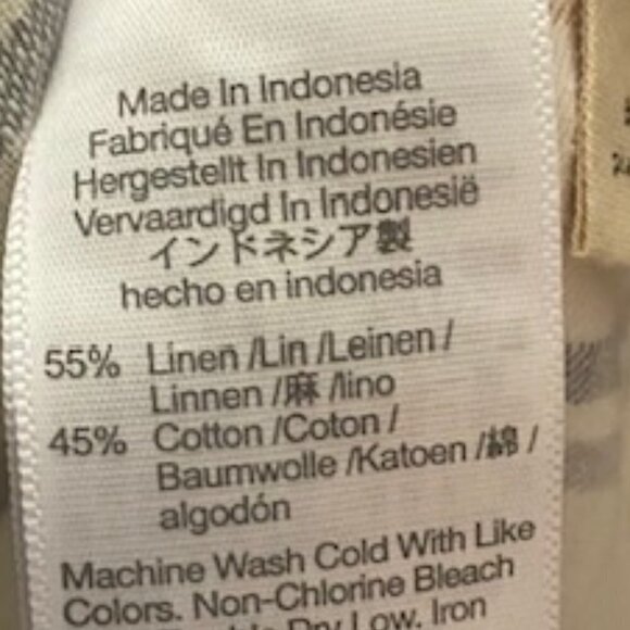 NWT Madewell Linen-Cotton Princess-Seamed Midi Dress in Stripe Medium - Picture 6 of 7